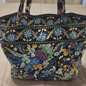Vera Bradley Blue Quilted Tote Bag
